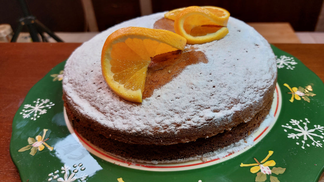 Bizcocho de Naranja con Crema de Naranja