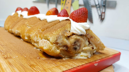 Rollo con Crema Pastelera y Nutella