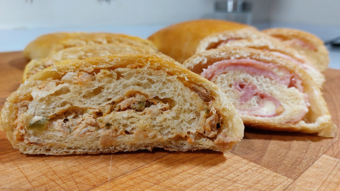 Rollos de Pan Relleno